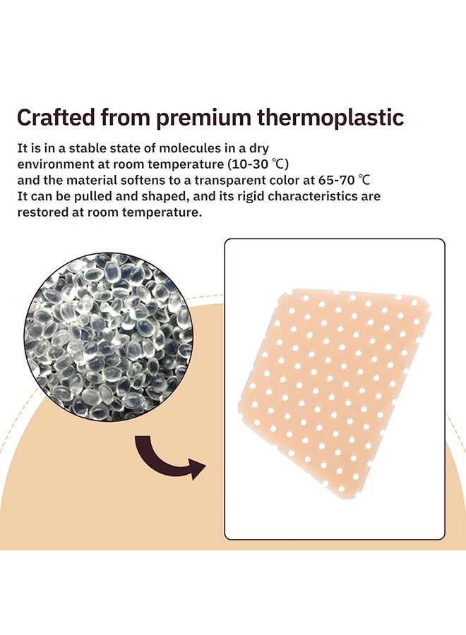 5 PCS Thermoplastic Nasal Splints,Trapezoid Nose Brace Splints Nose External Support Protector for Nose Brace Fracture, Rhinoplasty Septoplasty Surgery, ENT, Orthopedic Immobilization - Image 2