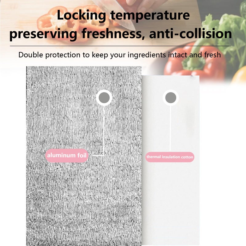 Smilco Reusable Insulation Bags Thermal Box Liners Metalized Box Liners Lunch Food Shopping Bag Insulated Lining Waterproof Insulation Package (20 Pack/ 11 In x 15 In) - Image 4