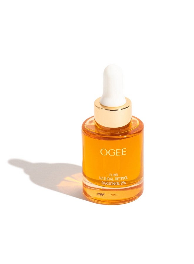 OGEE Natural Retinol Bakuchiol Serum 2% Elixir Certified Organic Face Serum For Wrinkles And Fine Lines - Image 1