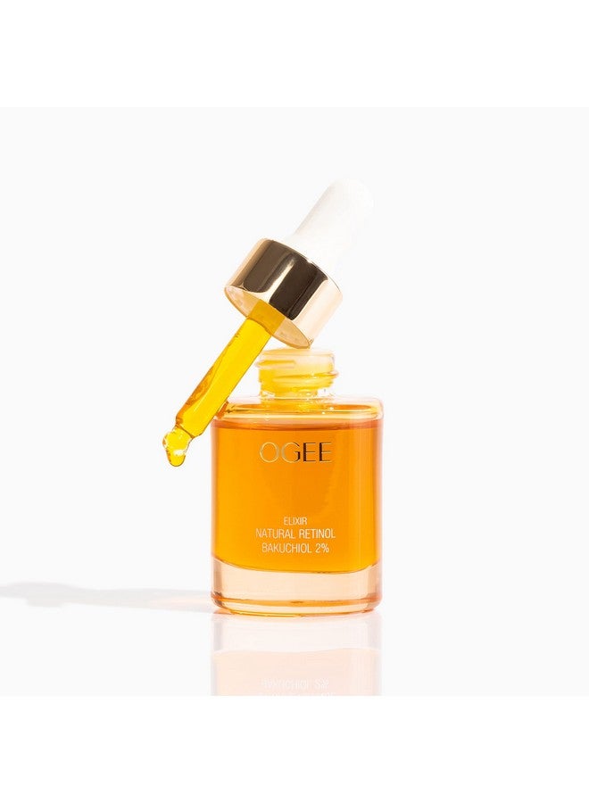 OGEE Natural Retinol Bakuchiol Serum 2% Elixir Certified Organic Face Serum For Wrinkles And Fine Lines - Image 2