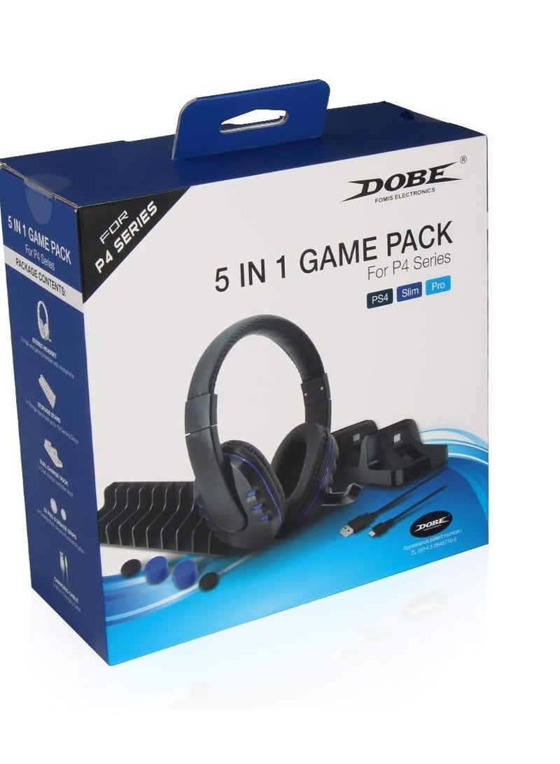 PlayStation 4 multi-accessory set 5 in 1 with headphones and USB charger. PlayStation 4 multi-accessory set 5 in 1 with headphones and USB charger. PlayStation 4 multi-accessory set 5 in 1 with headphones and USB charger. - Image 2