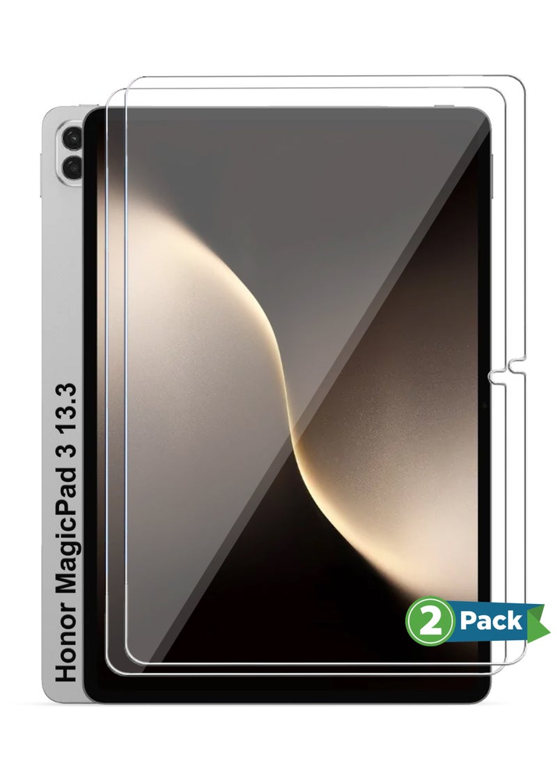Honor Magic Pad 3 13.3 Screen Protector 2-Pack,HD Clarity Tempered Glass Screen Protector Film Scratch Resistant Bubble Free, High Transparency, Delicate Touch Screen Protector For Honor MagicPad 3 13.3 - Image 1