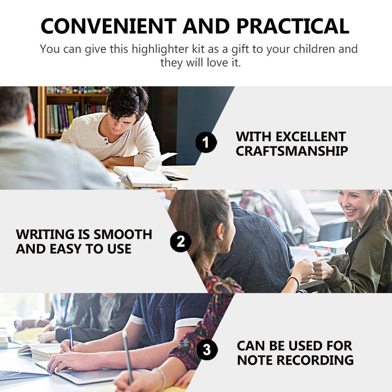 6pcs Practical Marker Pen Funny Syringe-shaped Highlighter Pen for Student - Image 4