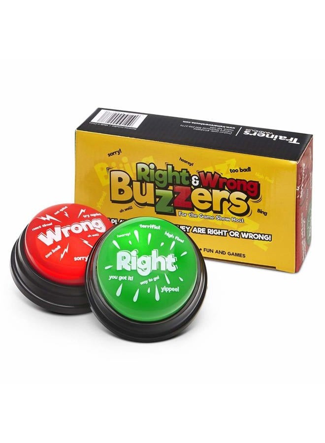 Trainers Warehouse Right & Wrong Answer Buzzers (Set of 2) New & Improved - Image 1