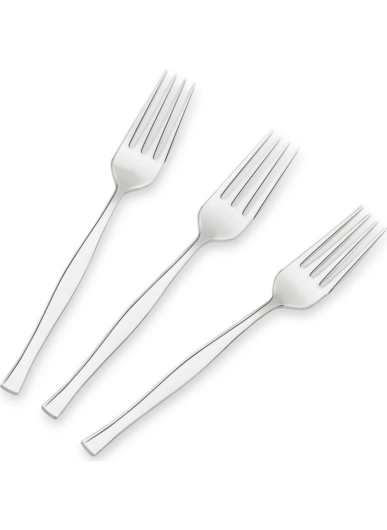 Nehir Elegant Plain 6-Piece Dessert Fork