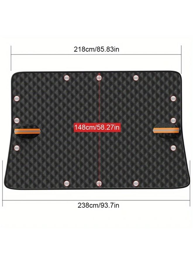 One Piece Magnetic Windshield Protector With 12 Magnets For Cars Snow And Ice Resistant - Image 2