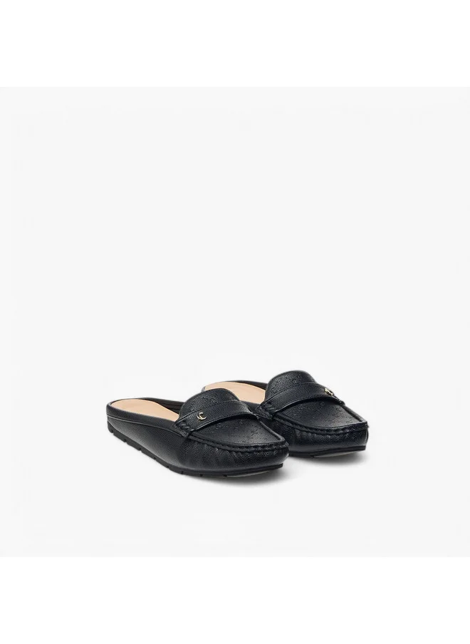 Le Confort Women's Textured Slip-On Mules