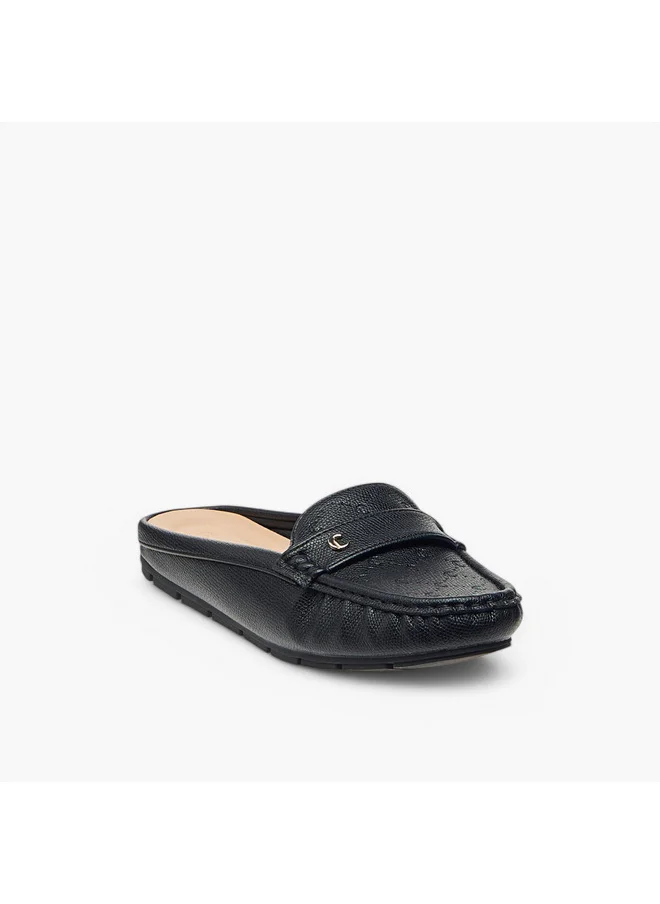 Le Confort Women's Textured Slip-On Mules