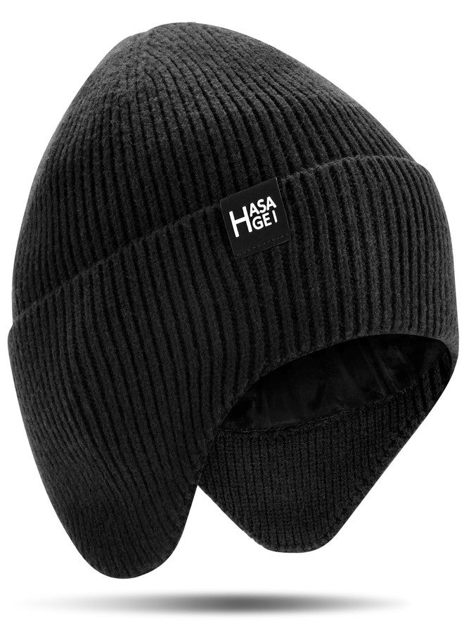HASAGEI Ear Protection Beanie Hats for Men & Women - Warm Winter Knit Hats for Outdoor Hiking, Skiing, Running, Dog Walking - Image 1