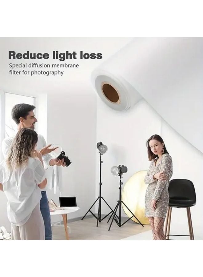 Eonix Extra Long Lighting Diffuser Sheet Roll 62X1500cm Smooth White Surface For Studio Photography - Image 5