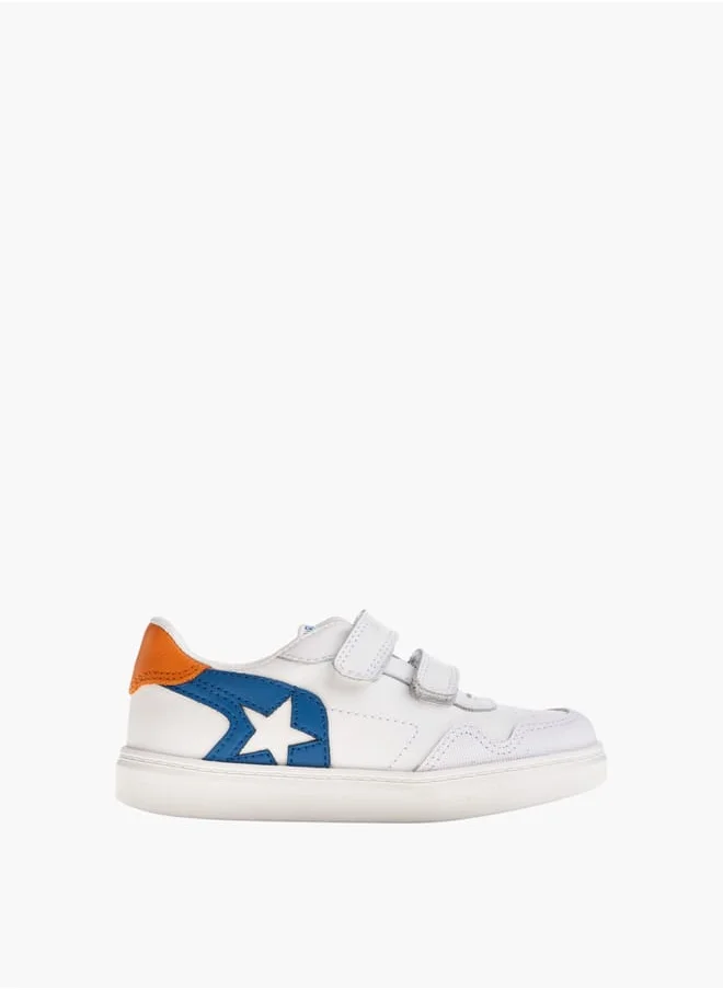 بابلوسكي Boys Textured Shoes With Hook & Loop Closure