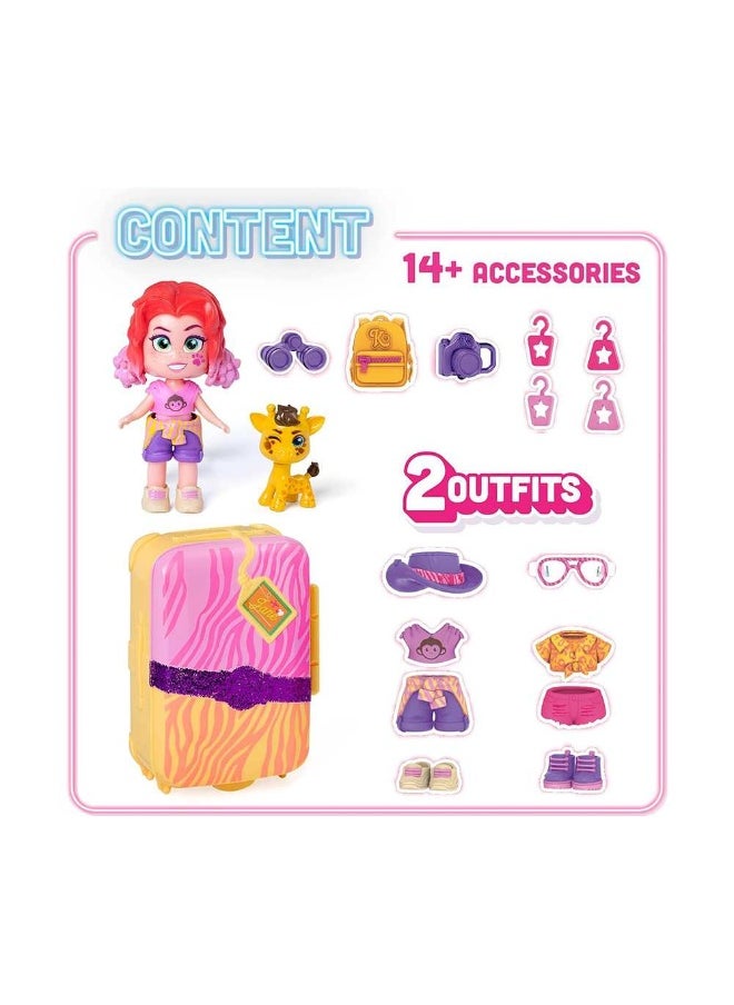 KookyLoos - Kookyloos Holiday Yay! Series Jane'S Suitcase With Doll & Fashion Accessories - Image 1