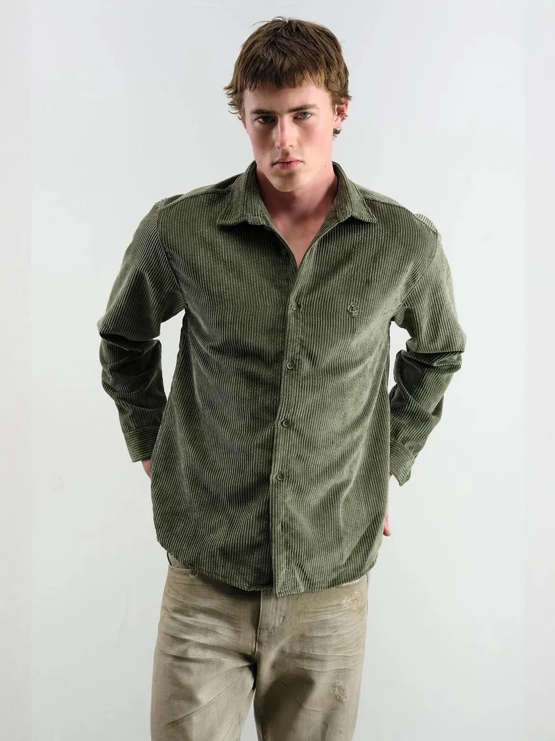 Cămașă oversized din catifea GIESTO