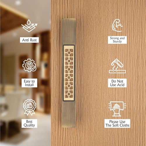 COMPASS 12" Stainless Steel 304 Grade Main Door Handle | Door Handles for Main Door | Pull Handles for All The Doors of House | Office | Hotels, Antique Finish| 105 - Image 4