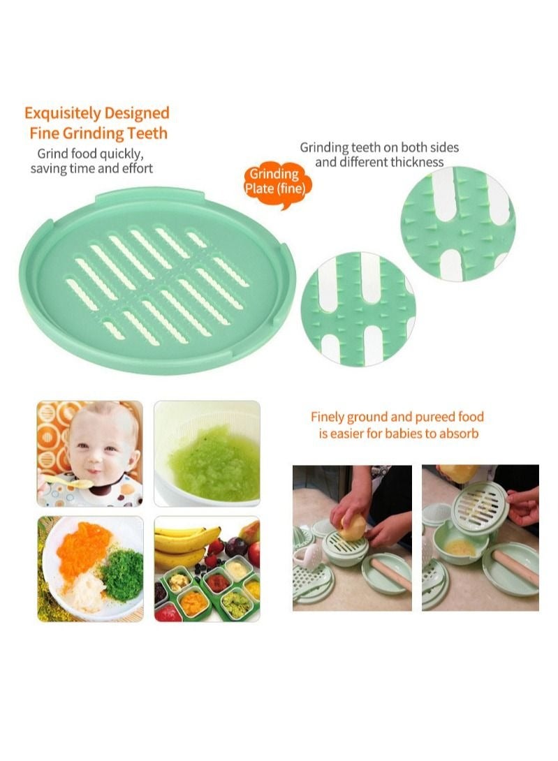 MIXDE Baby Food Supplement Bowl Manual Grinder Puree Scissors Cooking Stick Machine Tool Set - Image 5