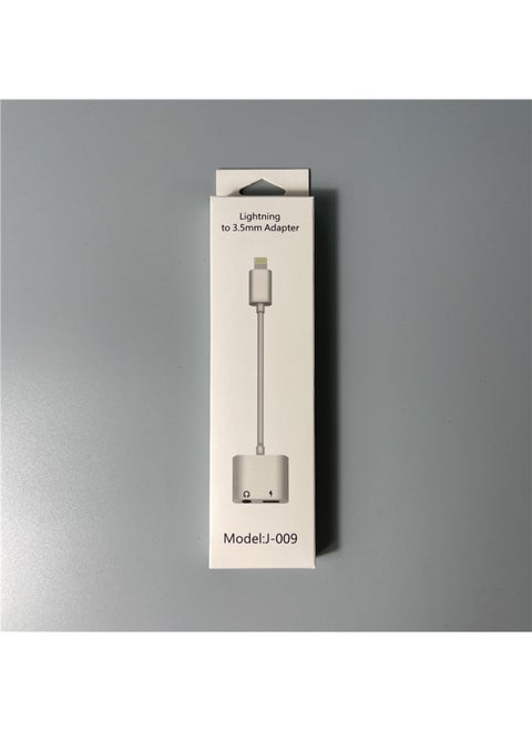 The Two-in-one Headset Adapter Is Suitable For Apple Android Mobile Phone Type-c To 3.5mm Digital Audio Live Broadcast Head-Interface Form:[Apple] [2 In 1] 3.5 + Lightning (Charging/Listening To Songs)