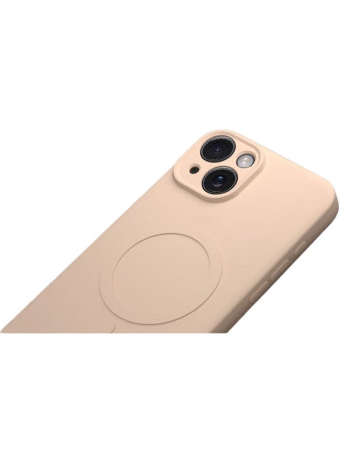 Keklle Skin-friendly Magnetic Adsorption Iphone 15 Case Apple 15 Protective Cover Skin-friendly Liquid Silicone Magnetic Adsorption Lens Full Coverage Soft Shell Protective Cover Lavender Purple - Image 3