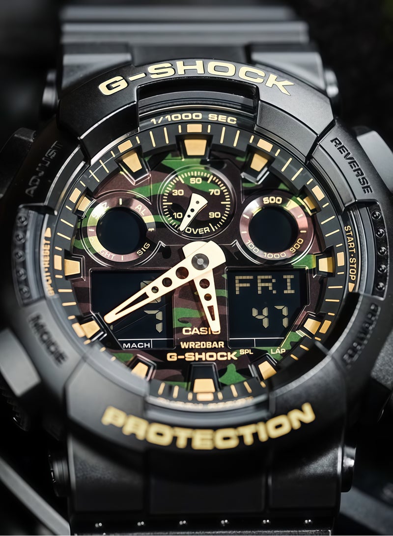 CASAON Casio G-SHOCK Camouflage Black and Gold Watch - Image 4