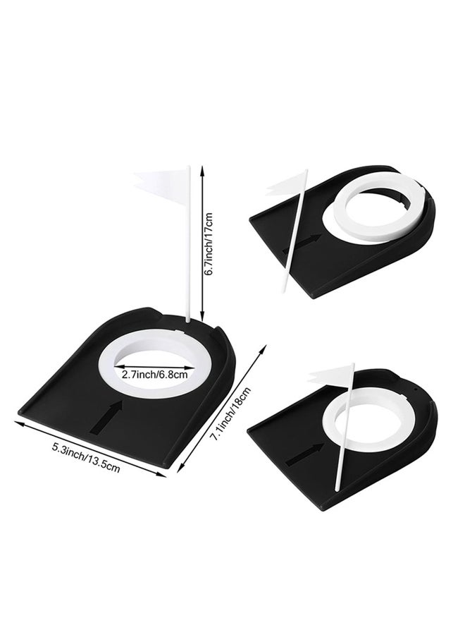 Generic Golf Practice Hole Cup with Flag, Durable Putting Trainer for Backyard/Office Indoor Outdoor Use  - Image 3