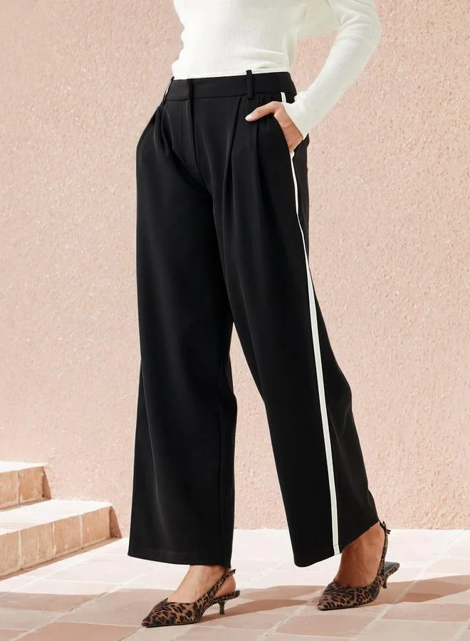 سبلاش فيڤ Contrast Side Panel Pants