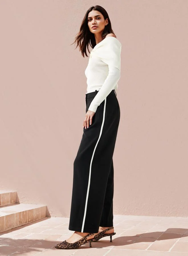 سبلاش فيڤ Contrast Side Panel Pants