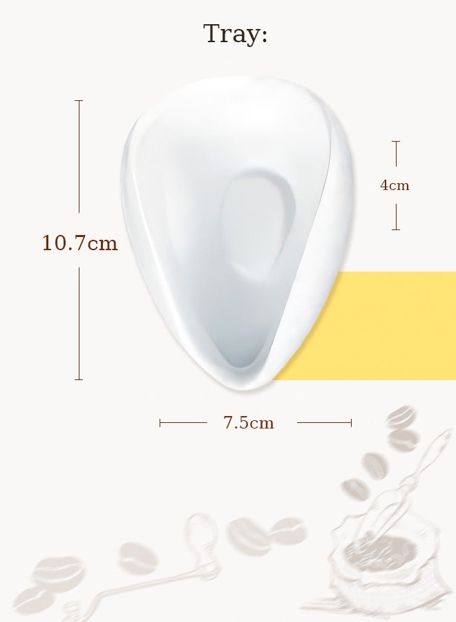 Coffee Beans Dosing Cup Coffee Dosing Tray Ceramic Dosing Vessel Loose Leaf Tea Vessel Single Dose Measuring Tray