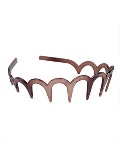 Fodattm Set Of 3 Plastic Zig Zag Shark Tooth Hairband Headband Hair Comb High-Grade Headwear Hair Hoop Hair Accessories For Women  - Image 5