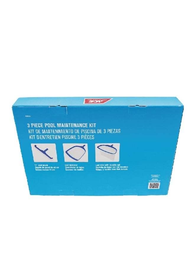 ACE 3-Piece Pool Maintenance Kit Blue and White 34 x 9 x 44.5 cm 8998263  - Image 3