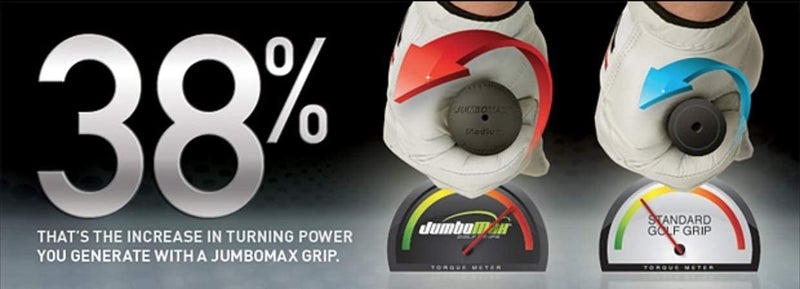 JumboMax Golf Grips Wrap Series Oversized Golf Club Grips, Shock Absorbing, Soft And Comfortable, X-Large, Black Wrap - Image 3