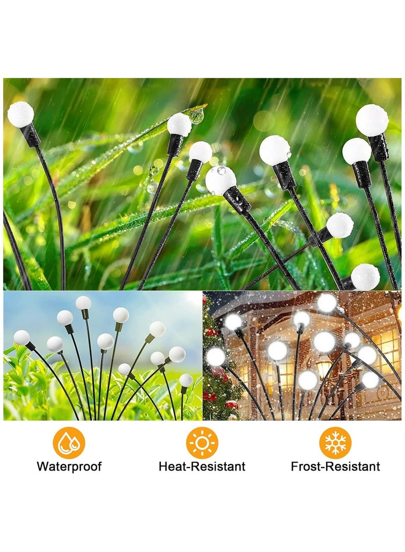 BLOOMING TIME Waterproof Outdoor Solar Lights, Auto On/Off, Decorative Solar Stake Lights for Yard Patio Pathway Landscape(2‑Pack) - Image 2