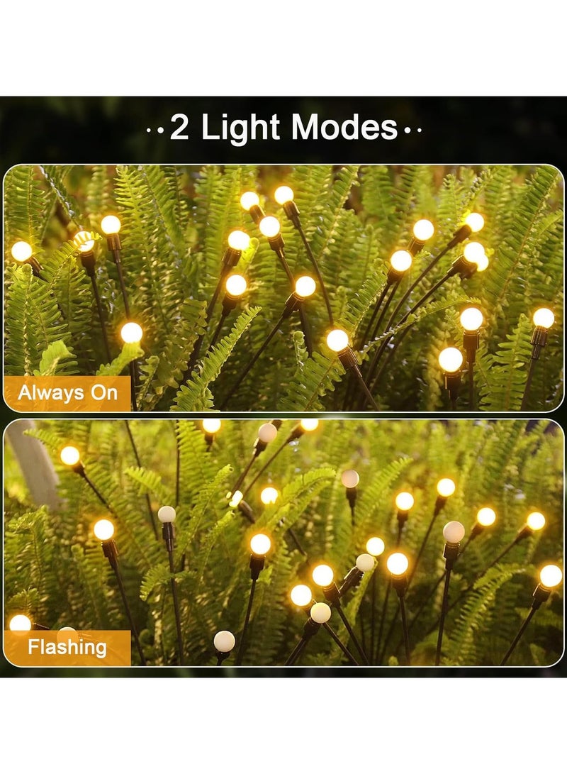 BLOOMING TIME Waterproof Outdoor Solar Lights, Auto On/Off, Decorative Solar Stake Lights for Yard Patio Pathway Landscape(2‑Pack) - Image 5