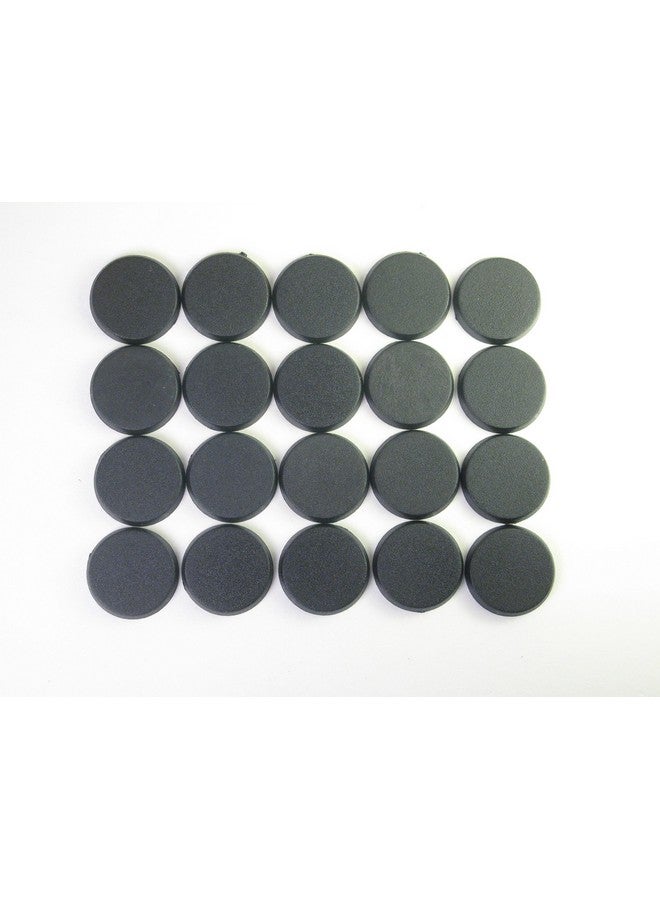 Hedral Value Pack of 20-25MM Round Black Light Infantry Miniature Model Bases for Tabletop or Miniature Wargames - Image 2