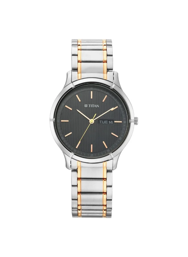 تيتان Men's Metal Analog Watch 1775KM01 - 40 mm