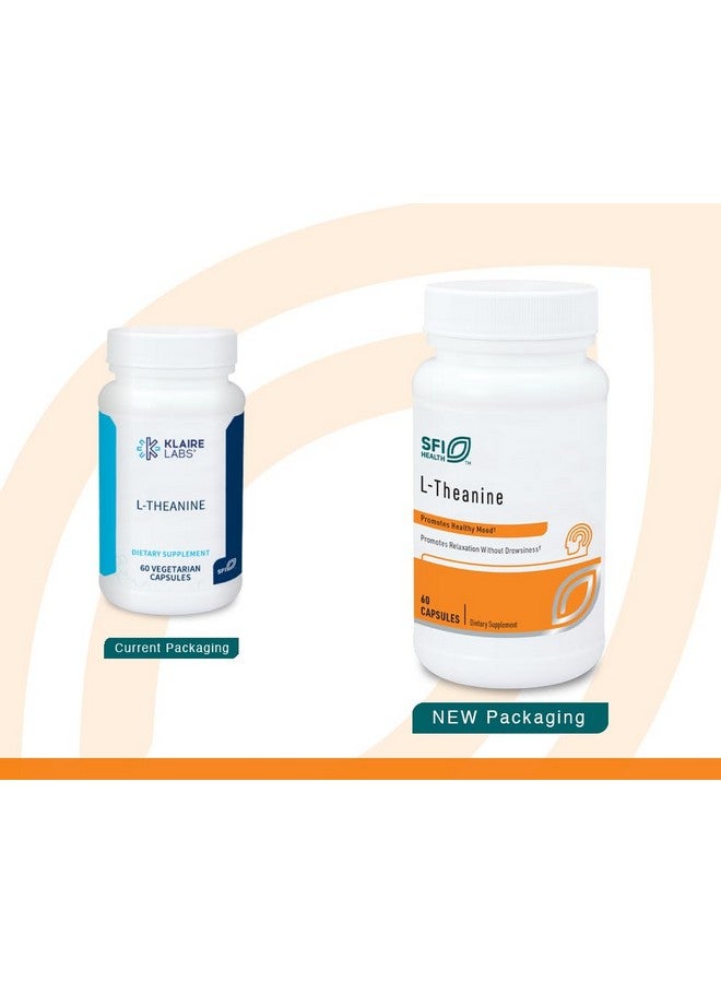 مختبرات كلاير Klaire Labs L-Theanine - 100mg Suntheanine لتعزيز الاسترخاء (60 كبسولة) - Image 2