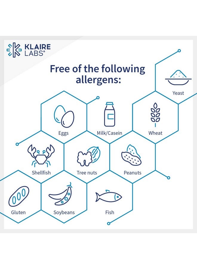 مختبرات كلاير Klaire Labs L-Theanine - 100mg Suntheanine لتعزيز الاسترخاء (60 كبسولة) - Image 5
