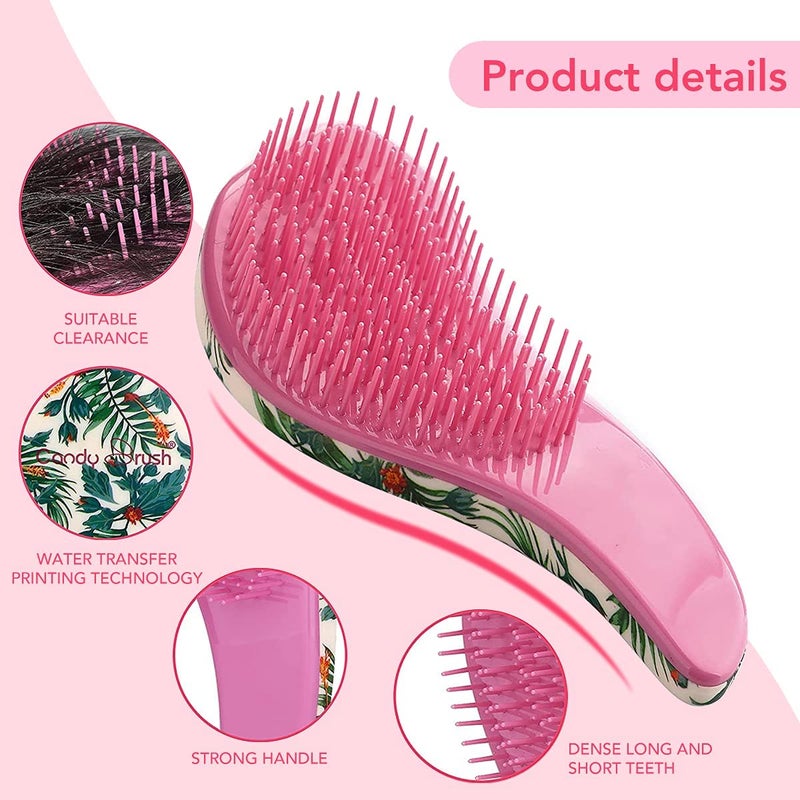 COSLUXE Detangling Hairbrush  Wet and Dry Hair Brush for Children Women and Men Detangler Hairbrush for Natural Curly Straight Wet or Dry Hair Hair Brushes for Women PACK OF 1 - Image 4