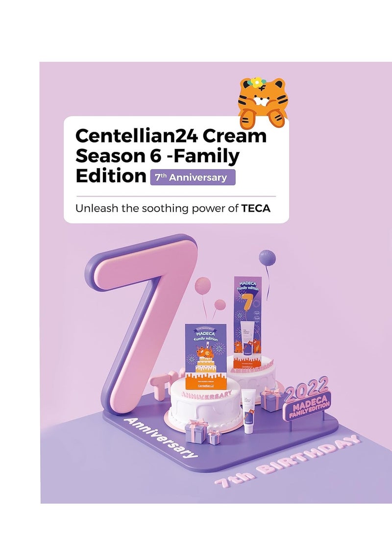 CENTELLIAN 24 - CENTELLIAN 24 Madeca Cream (Special Edition - Family, 2.4fl oz) - Centella Moisturizer for Face, Korean Skin Care. Dry, Sensitive Skin. TECA, Centella Asiatica, Madecassoside. - Image 1