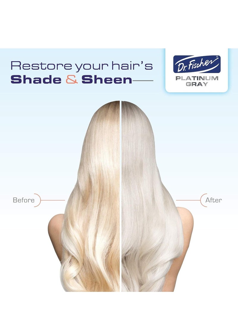 Dr. Fischer Purple Hair Mask for Silver, Blonde, Bleached, Highlighted or Color Treated Hair - Removes Orange and Yellow Brassiness, Toner Purple Mask - Image 3