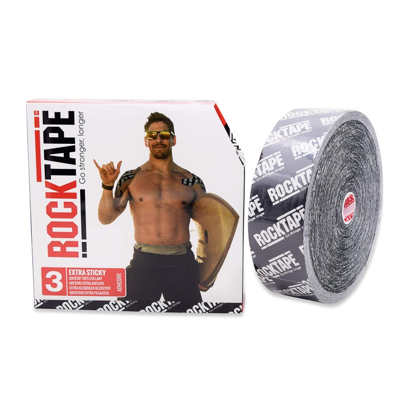 ROCKTAPE روكتيب H2O لوغو أسود 2" x 16.4' (5سمx5م) - Image 1