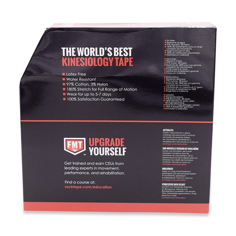 ROCKTAPE روكتيب H2O لوغو أسود 2" x 16.4' (5سمx5م) - Image 3