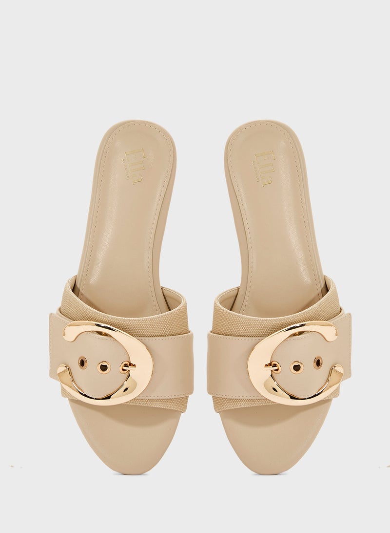 ELLA Flat Sandal With Buckle  - Image 4
