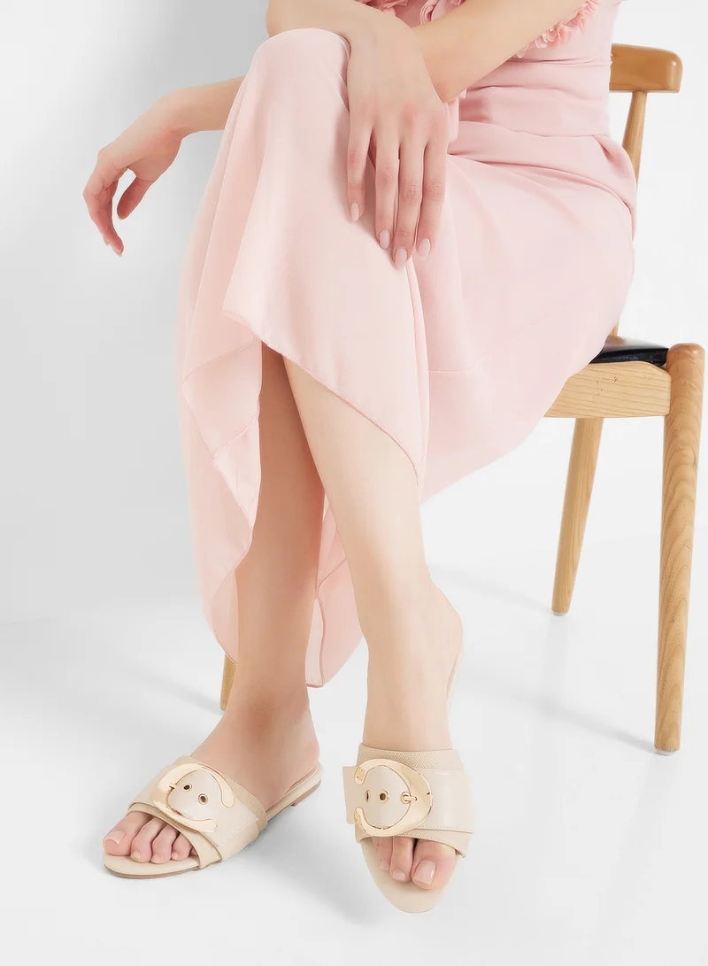 ELLA Flat Sandal With Buckle