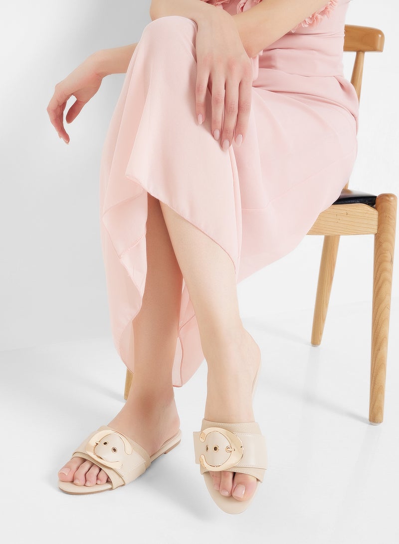 ELLA Flat Sandal With Buckle  - Image 5