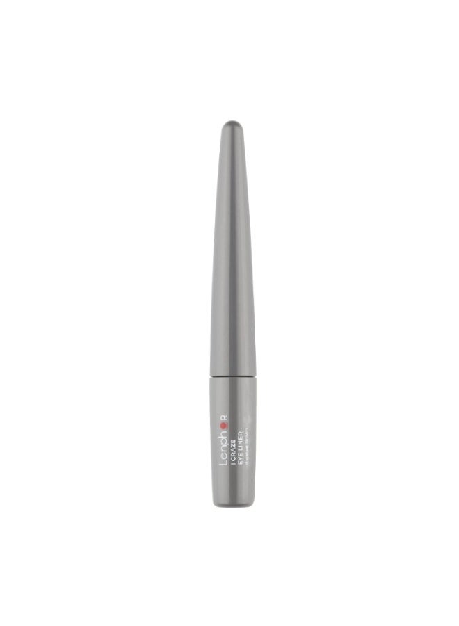 Lenphor I Craze Liquid Eyeliner Pen comes with Precision Tip, Waterproof & SmudgeProof, Matte and Pearly Finish, Eye Makeup, Eye Liner for  Hazelaar Brown - Image 1