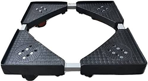 عربة غسالة أوتوماتيكية ثقيلة الوزن بدون عيوب 16X1926X28 بلاستيك أسود وقضيب معدني مناسبة لغسالة Videocon سعة 7 كجم