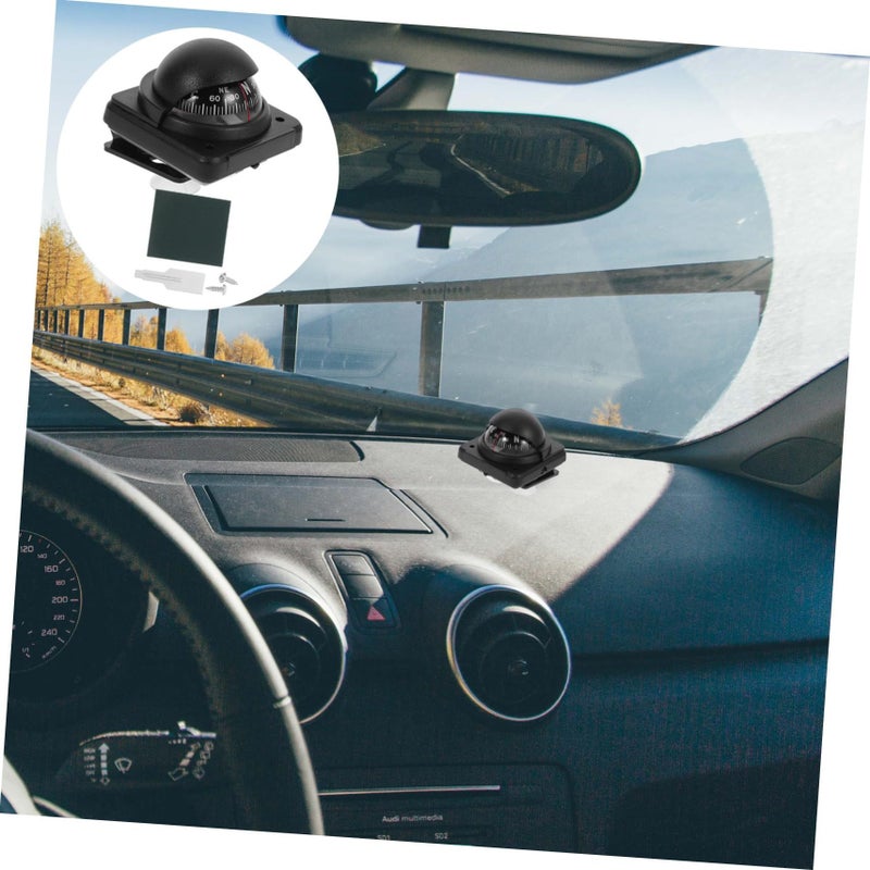 Magnetic Car Compass Ball Portable Dashboard Mount with Adjustable Declination for Vehicles - Image 5