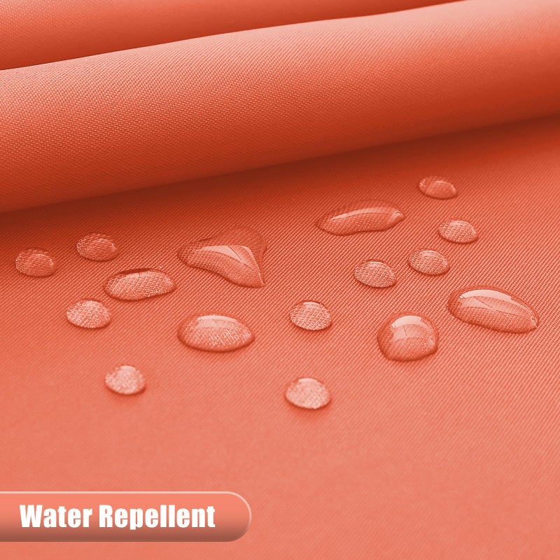 OLANLY Luxury Coral and White Ombre Shower Curtain Sets with 12 Hooks  Waterproof and Washable Decorative Shower Curtains for Bathroom  72x72 Inches - Image 4