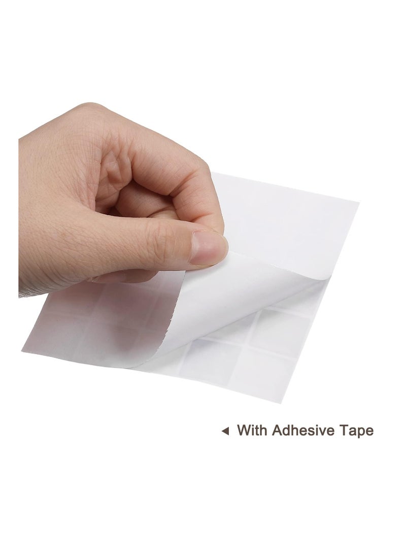 SOLARAE 20 Pcs Peel and Stick Tiles Backsplash 3.94In Waterproof Small Size Mosaic Tile Stickers Faux Stone Wall Panel Self Adhesive Wallpaper Decorative for Kitchen Bathroom Bedroom - Image 5