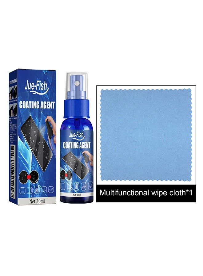 JUE-FISH Coating Agent, Powerful Stain Removal Screen Cleaner Spray, Eco-Friendly, Anti-Fingerprint, Fast Drying - Perfect for Phone, Laptop, TV, Monitor, and Car Screens - 30ml - Image 2