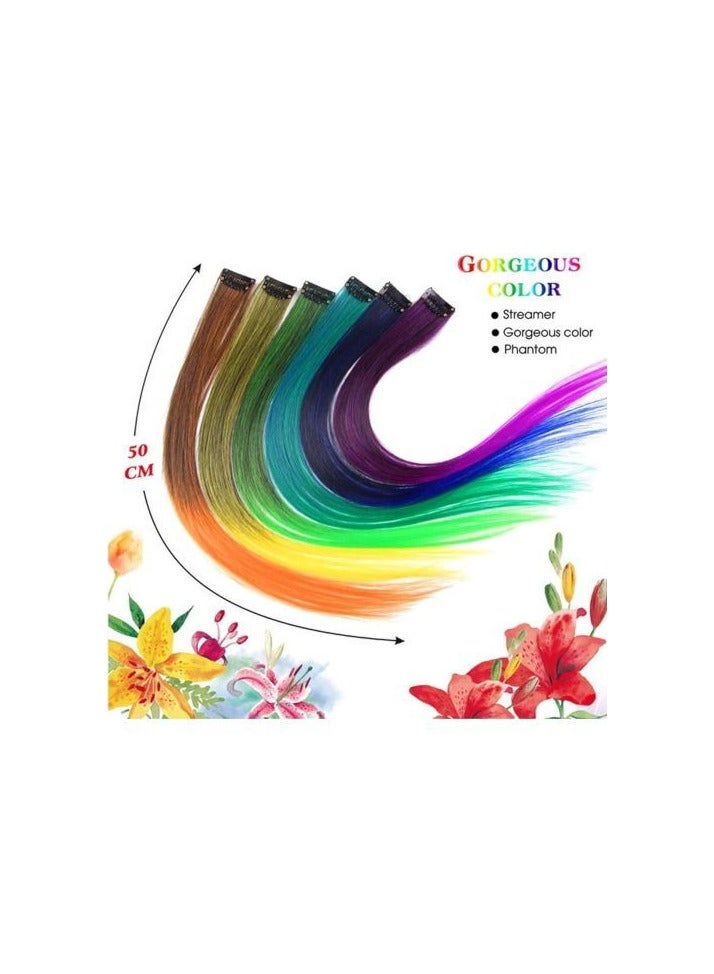 وصلات شعر بكلبس خصل ...باكت يحتوى على 12 قطعة الوان مختلفة يتم توريد الالوان المتاحة قد تختلف الالوان عن الصورة - Image 2